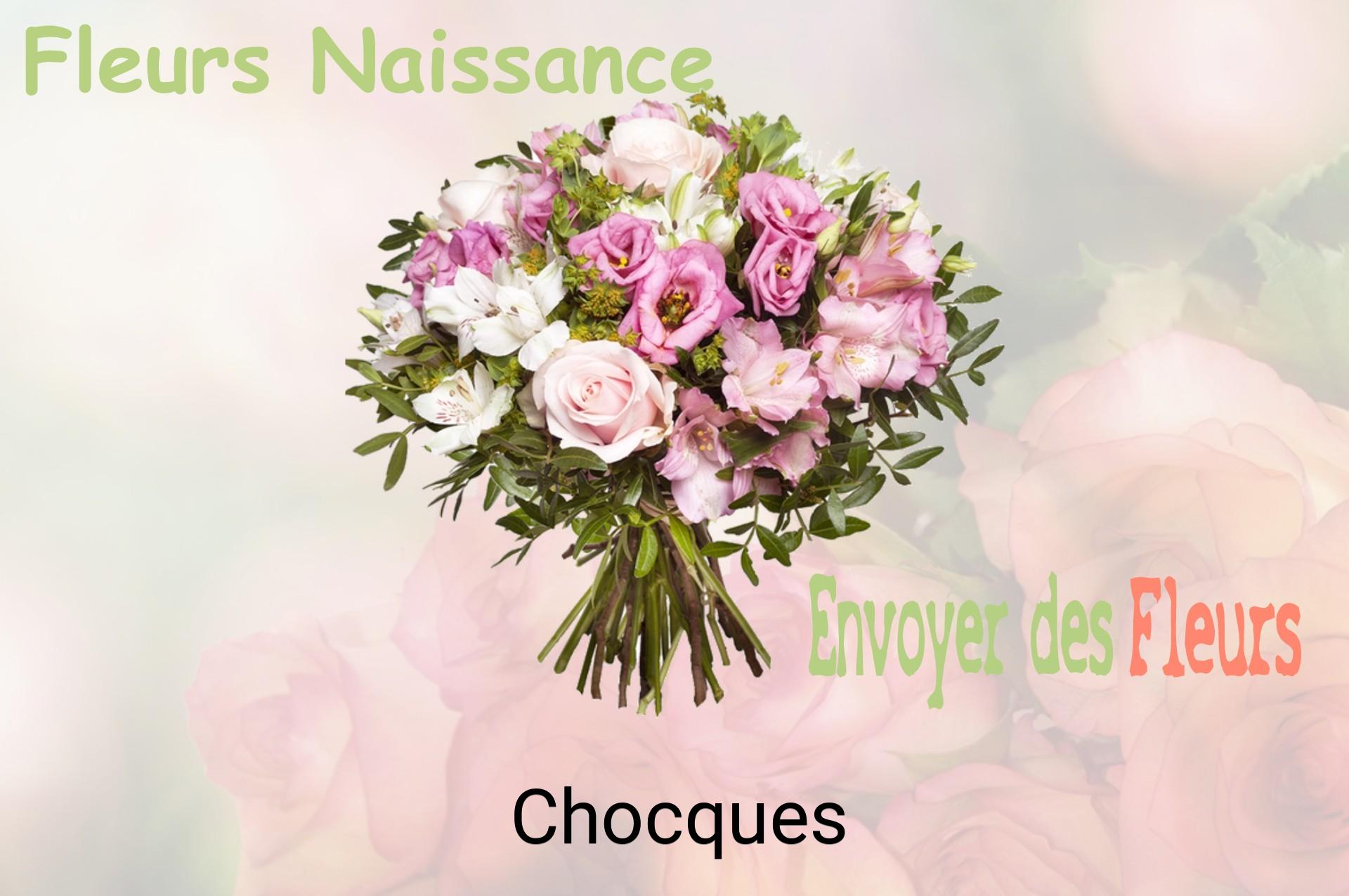 Bouquet de fleurs de naissance livré à Chocques