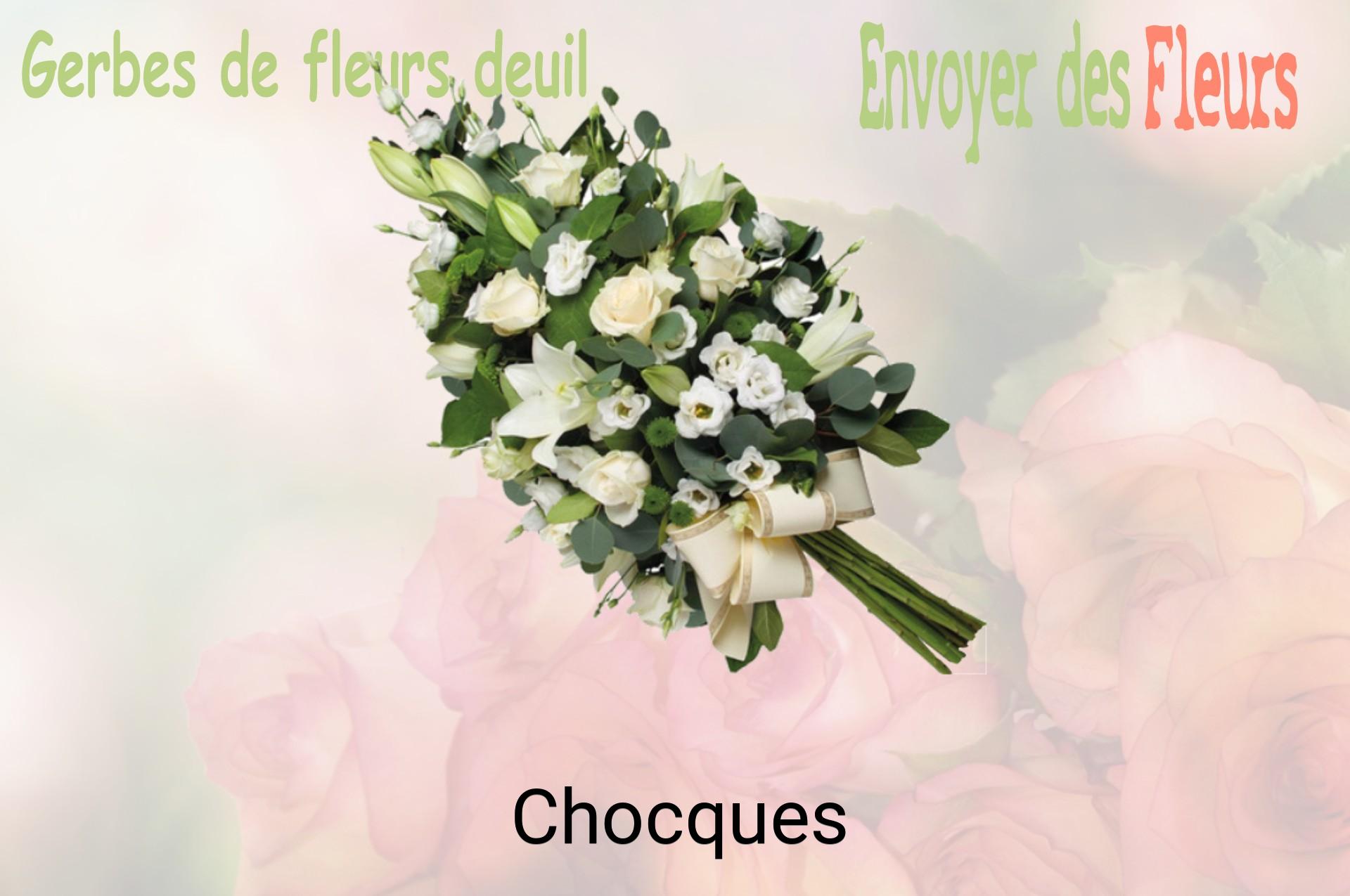 Gerbe de fleurs de deuil livrée à Chocques